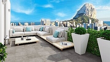 Appartements de luxe de 2 chambres à côté de la plage à calpe in Maisons de Mer