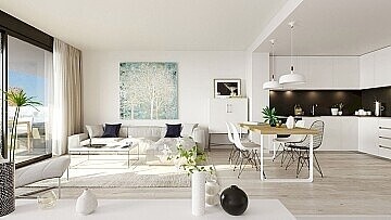 Appartements de luxe de 2 chambres à côté de la plage à calpe in Maisons de Mer