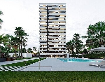 Appartements de luxe de 2 chambres à côté de la plage à calpe in Maisons de Mer