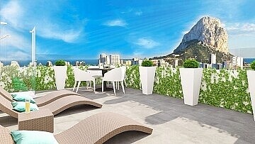 Appartements de luxe de 2 chambres à côté de la plage à calpe in Maisons de Mer